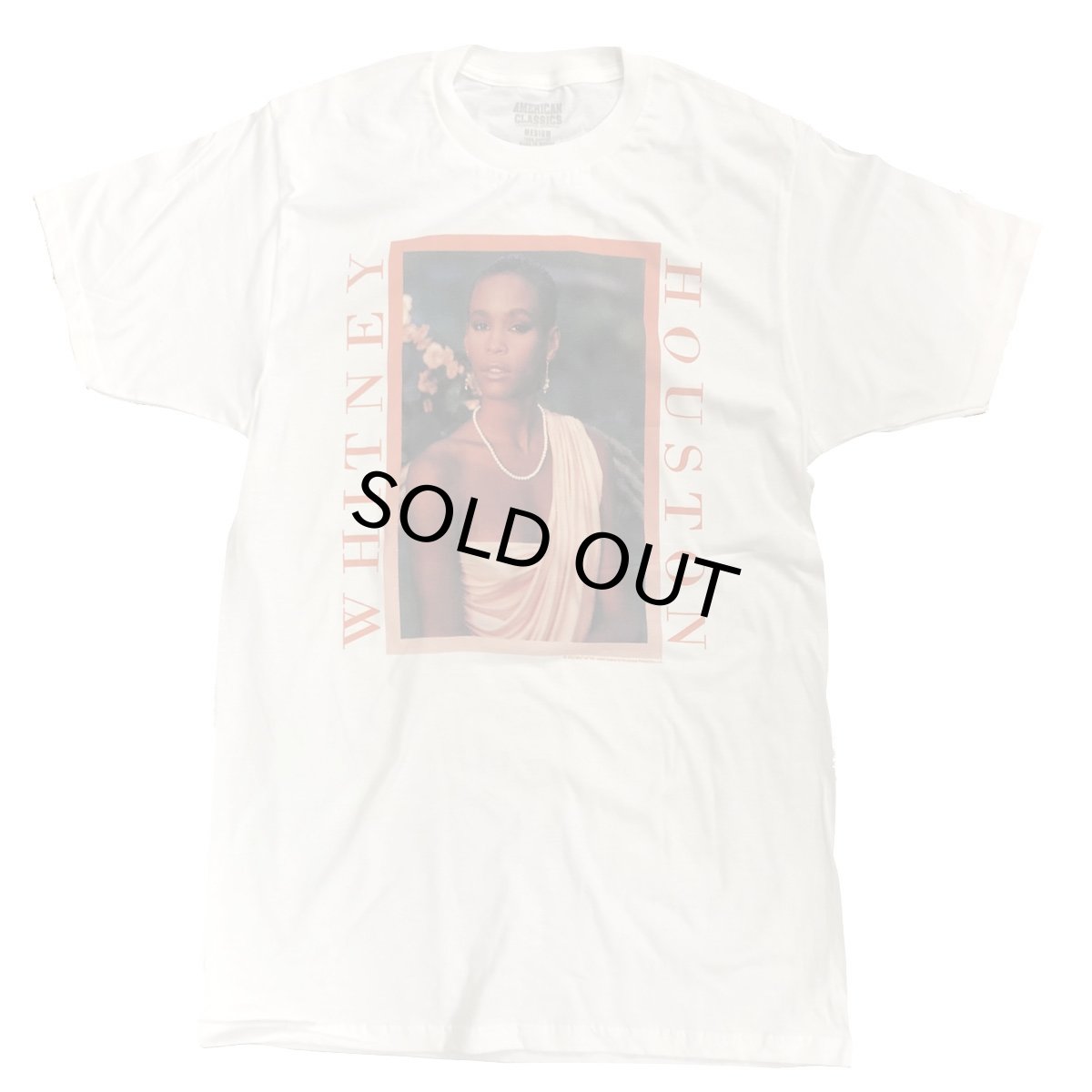 画像1: WHITNEY HOUSTON ホイットニーヒューストン TEE  ホワイト WHITE メンズ/レディース (1)