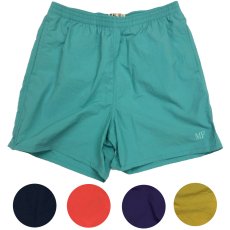 画像1: 【MALIBU FARM】MF刺繍 NYLON SHORTS マリブファーム MF刺しゅう入り　ナイロンショートパンツ  メンズ/レディース (1)