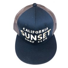 画像2: JOHNSON MOTOR【SUNSET SURF】サンセットサーフ SUNSET SURF CLUB メッシュCAP 2色  NAVYxGREY  BLKｘTEAL メンズ/レディース (2)