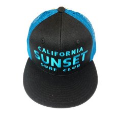 画像3: JOHNSON MOTOR【SUNSET SURF】サンセットサーフ SUNSET SURF CLUB メッシュCAP 2色  NAVYxGREY  BLKｘTEAL メンズ/レディース (3)