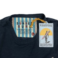 画像4: JOHNSON MOTOR【SUNSET SURF】サンセットサーフ SUNSET SURF CLUB Tシャツ  DEAD NAVY メンズ/レディース (4)