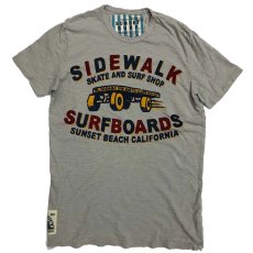 画像1: JOHNSON MOTOR【SUNSET SURF】サンセットサーフ SIDE WORK  Tシャツ  SEACULLGRAY メンズ/レディース (1)