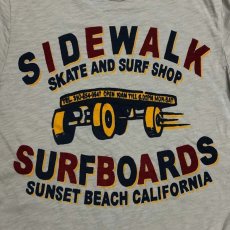 画像4: JOHNSON MOTOR【SUNSET SURF】サンセットサーフ SIDE WORK  Tシャツ  SEACULLGRAY メンズ/レディース (4)