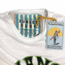 画像2: JOHNSON MOTOR【SUNSET SURF】サンセットサーフ HANG LOOSE  Tシャツ  SEASHELL WHITE メンズ/レディース (2)