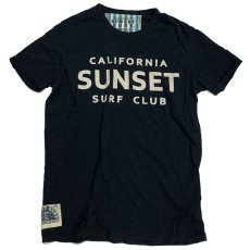 画像1: JOHNSON MOTOR【SUNSET SURF】サンセットサーフ SUNSET SURF CLUB Tシャツ  DEAD NAVY メンズ/レディース (1)