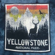 画像3: NATIONAL PARK FOUNDATION ナショナルパーク財団 YELLOWSTONE ブルー ロングスリーブ CLOUD WASH ブルー メンズ/レディース (3)