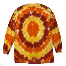 画像5: PEANUTS SNOOPYBOO SPIRAL WASH L/S ピーナッツ スヌーピー ハロウィン タイダイTYEDYE ロングスリーブTEE オレンジ メンズ/レディース (5)